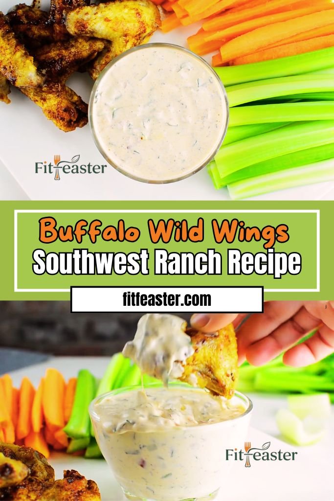 Buffalo Wild Wings Southwest Ranch Recipe Pinterest image