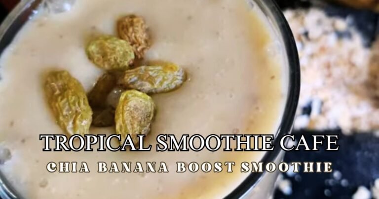 Tropical Smoothie Cafe Chia Banana Boost Smoothie