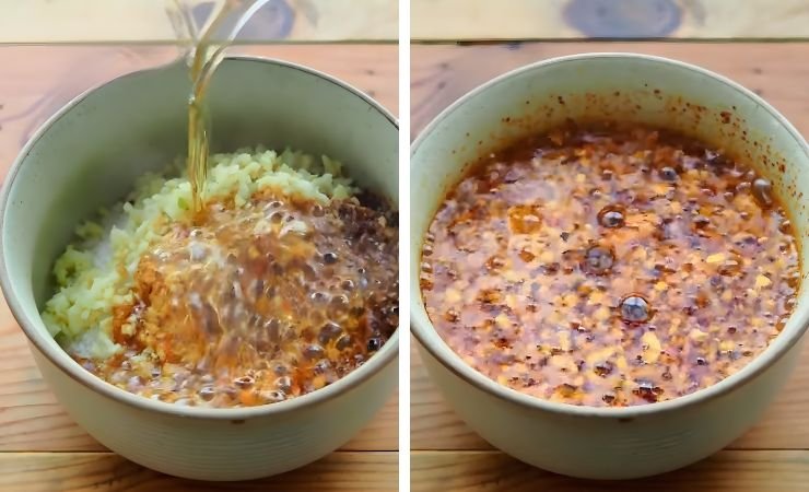 Pour the Hot Oil Over the Spices