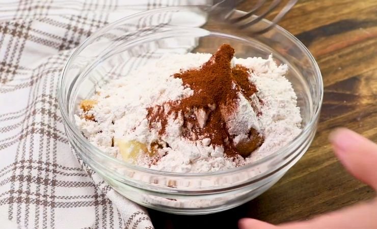 Mix and Add the Crumble Topping