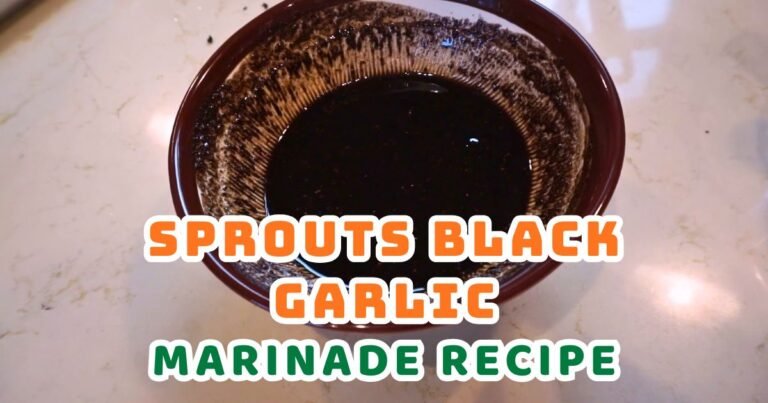 Sprouts Black Garlic Marinade Recipe