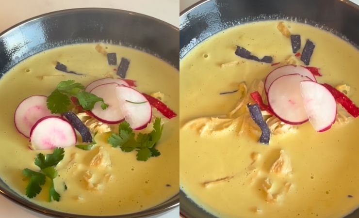 Add the Chicken and Cilantro