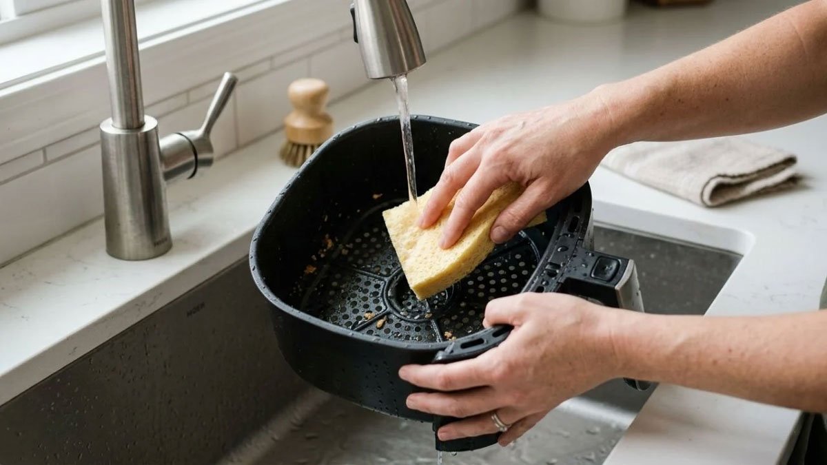 How to Clean an Air Fryer Without Scratching It or Leaving Soap Behind