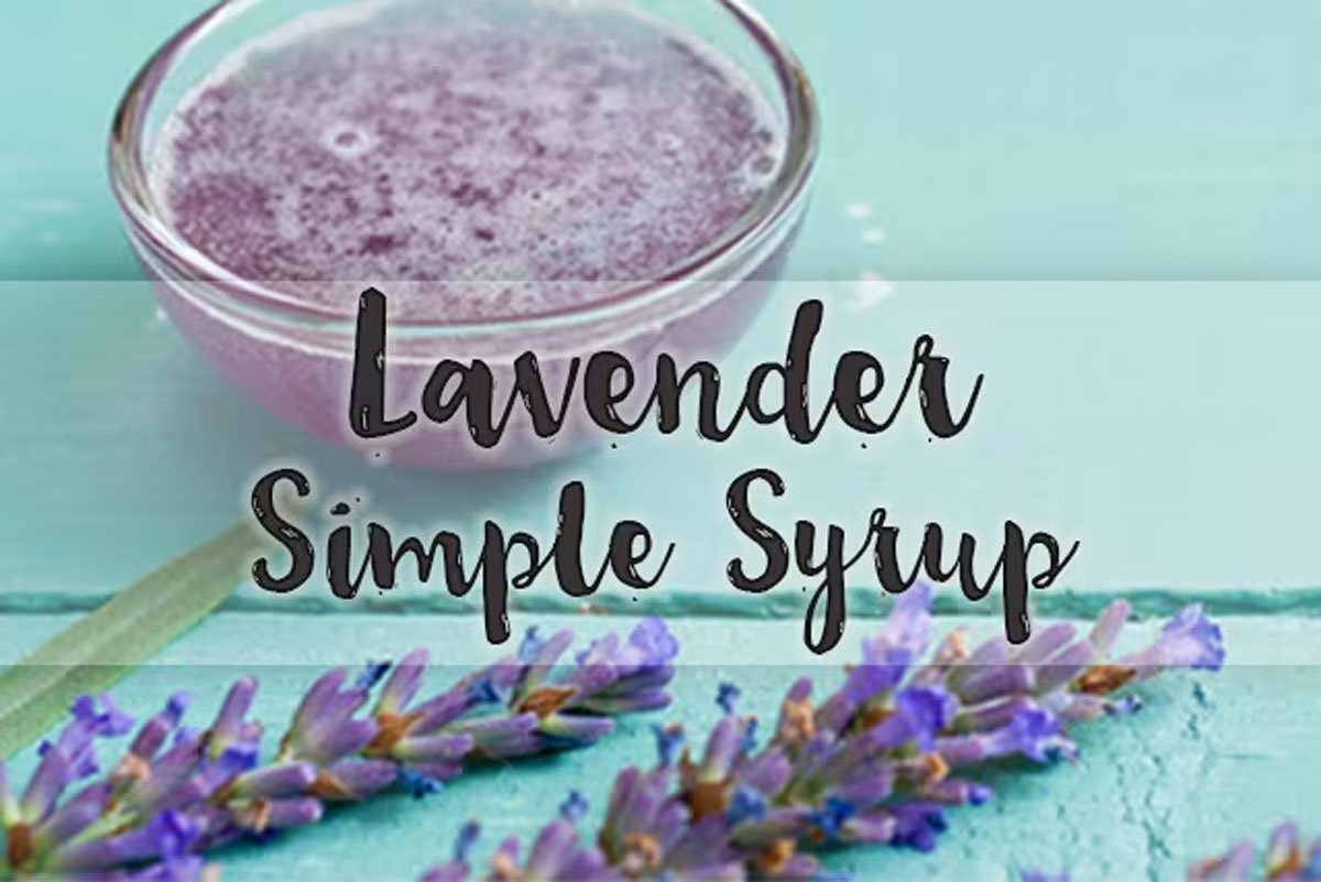 How to Make Lavender Simple Syrup