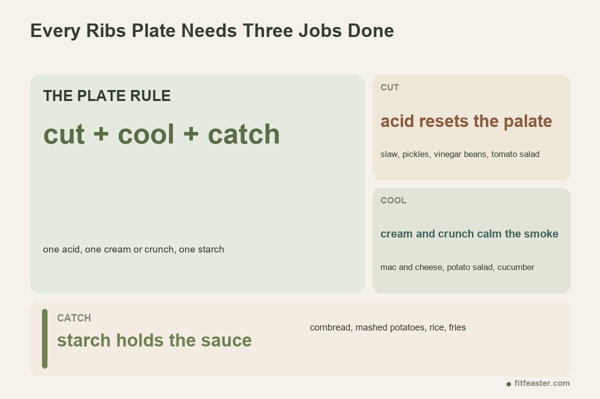 what to serve with ribs the three job rule
